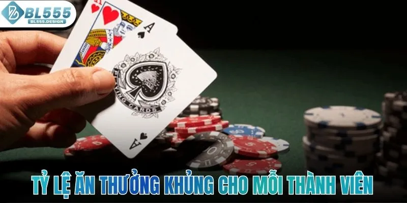 Tỷ lệ ăn thưởng khủng cho mỗi thành viên nhà cái