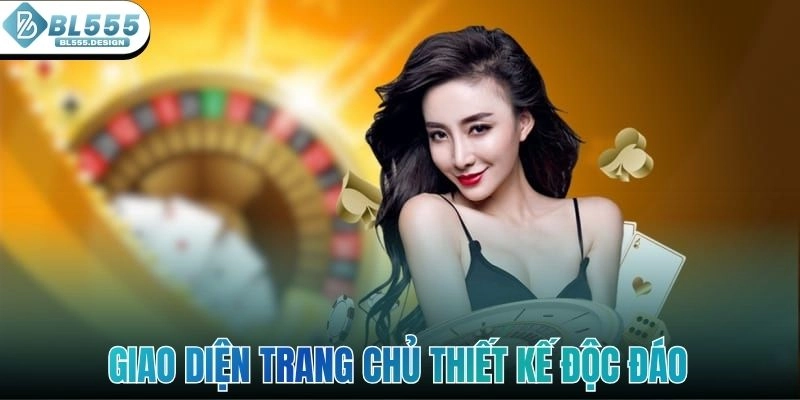 Giao diện trang chủ thiết kế độc đáo và vô cùng bắt mắt