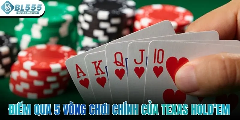 Điểm qua 5 vòng chơi chính của Texas Hold’em