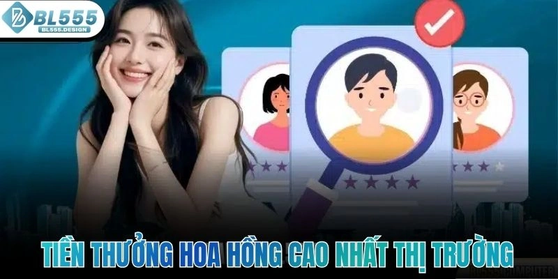 Tiền thưởng hoa hồng cao nhất thị trường trực tuyến
