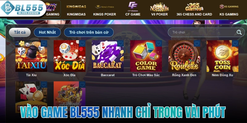 Vào game BL555 nhanh chỉ trong vài phút